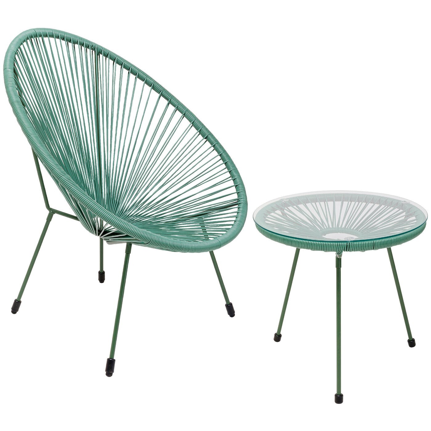 Salon de jardin Acapulco Mono vert Kare Design