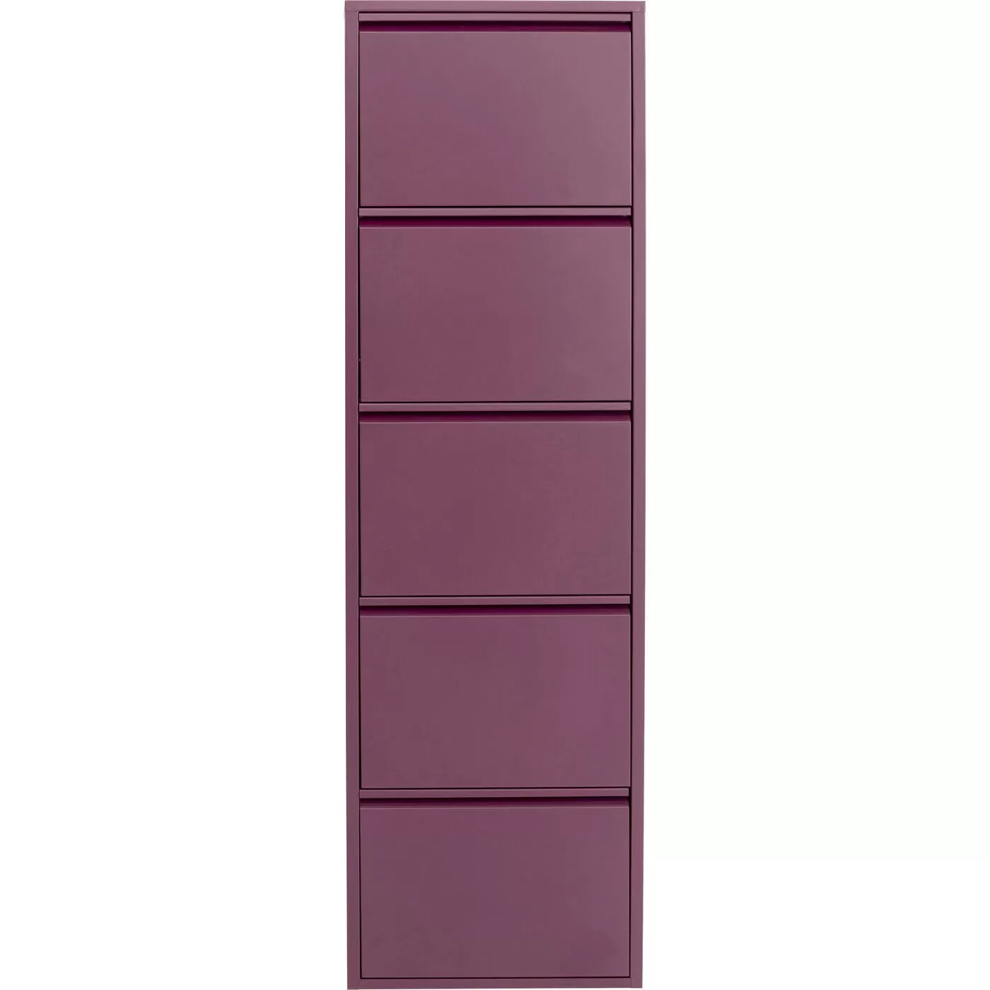 Casier à chaussures Caruso violet 5 tiroirs Kare Design