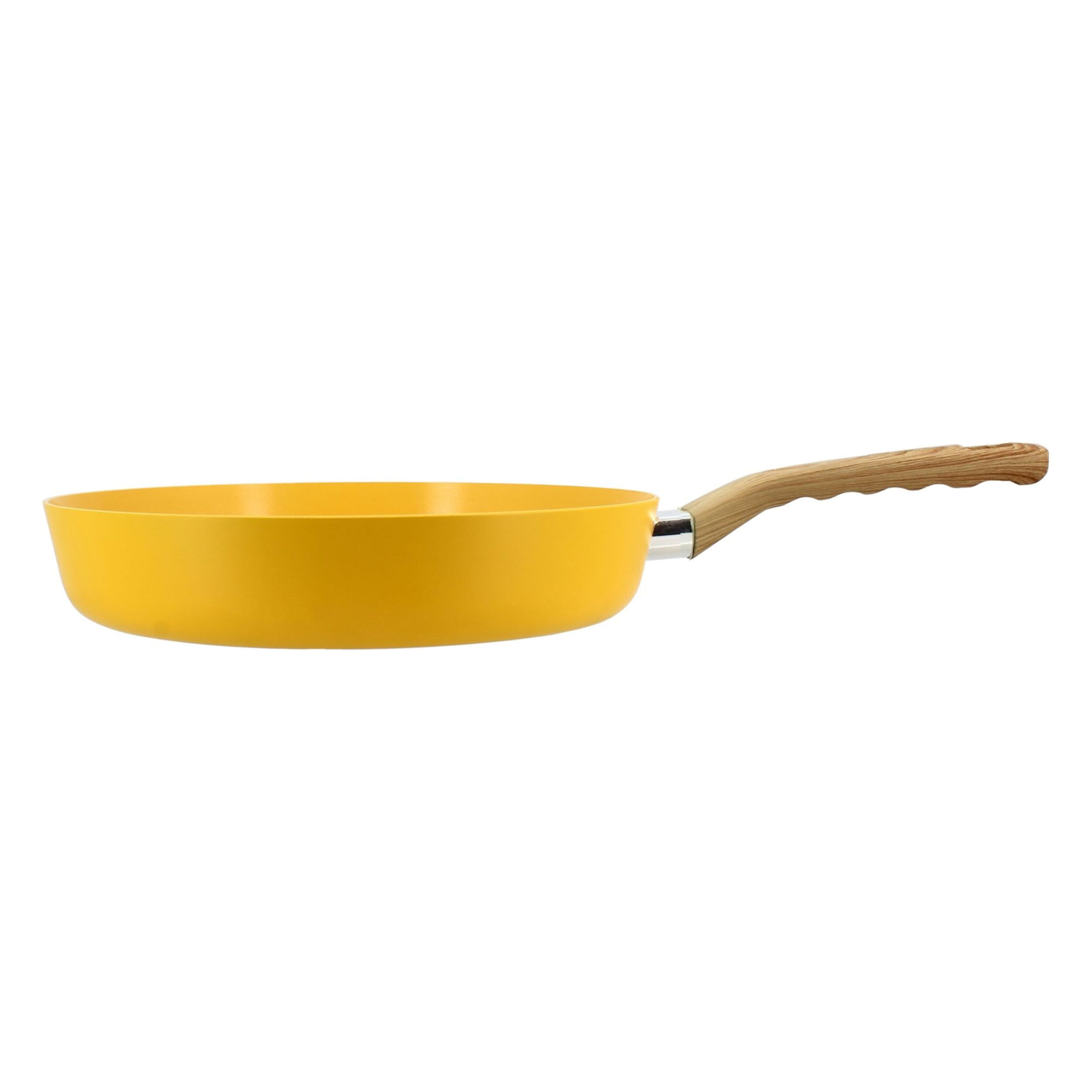 Poêle 28cm avec revêtement céramique jaune - tous feux COLORAMA