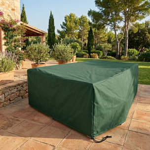 Funda para loungeset 300x200x80cm color verde oscuro, 100gsm, con cremallera