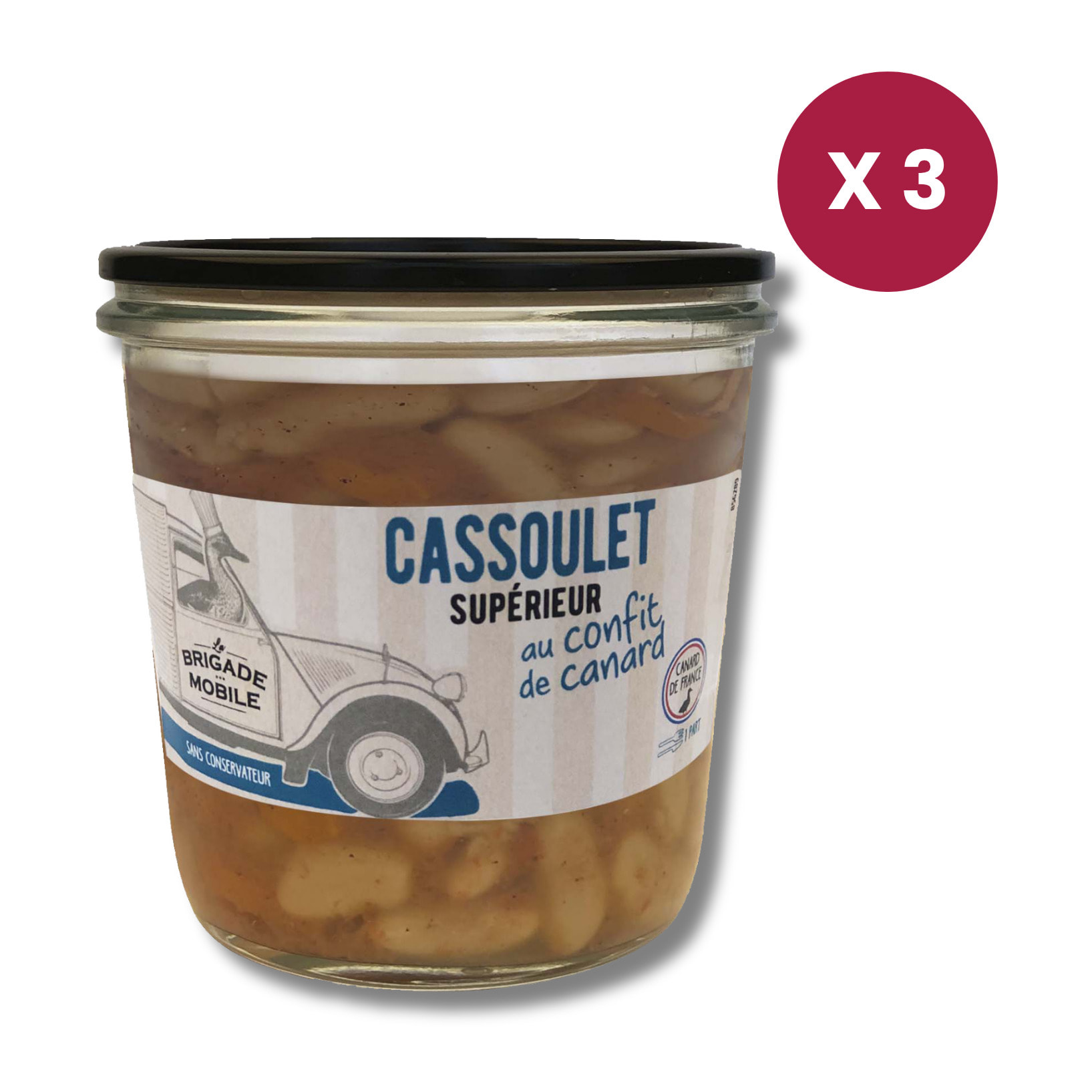 Lot de 3 - Cassoulet supérieur au confit de canard 3 x 320g