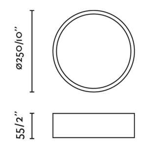 ARIS Plafón blanco 30W