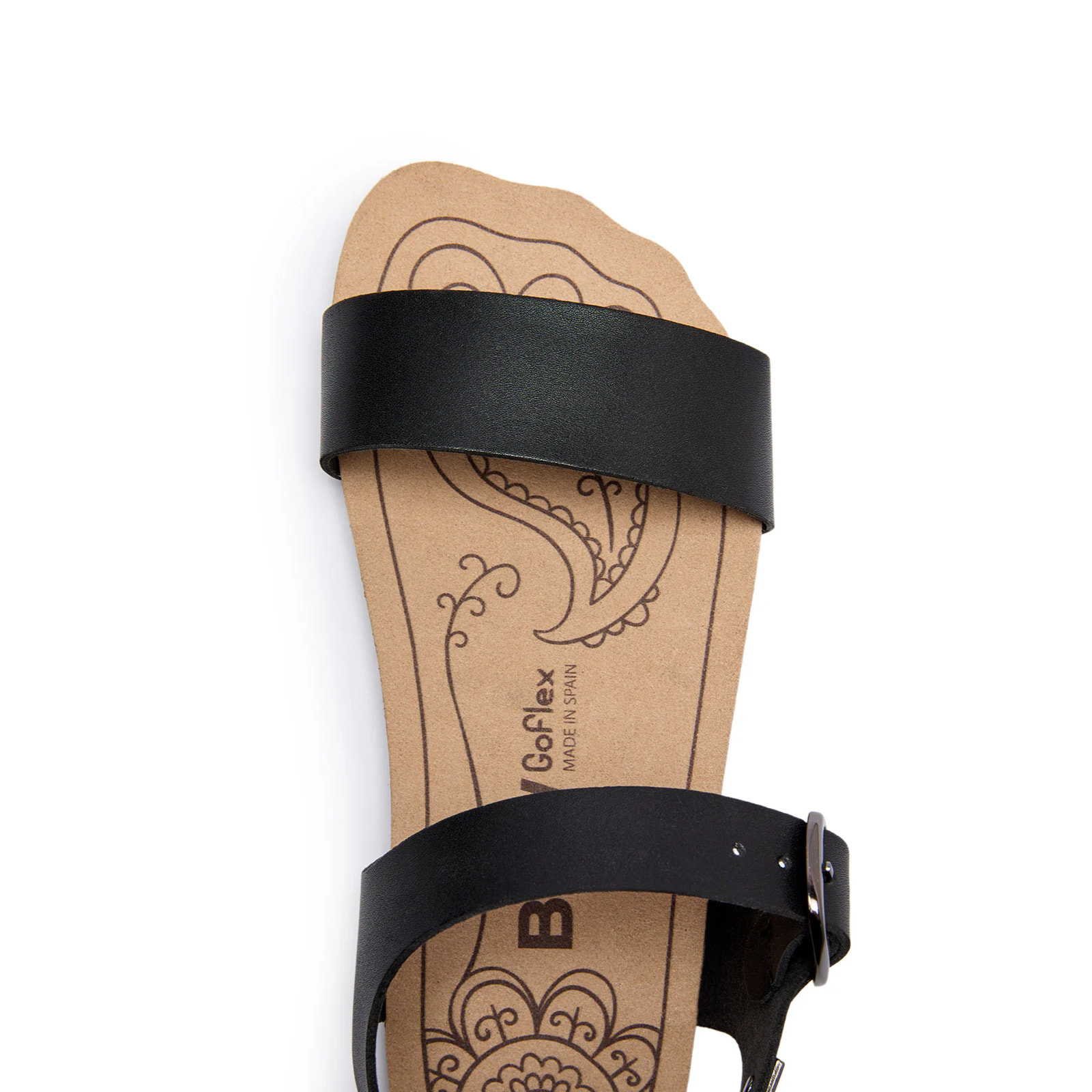 Sandalias Abiertas Barefoot Goflex en Negro
