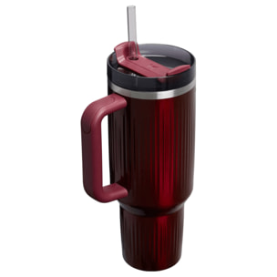 Botella de agua Isotermica - 1,18L - QUENCHER® H2.0 FLUTED TUMBLER - Garnet Shine
