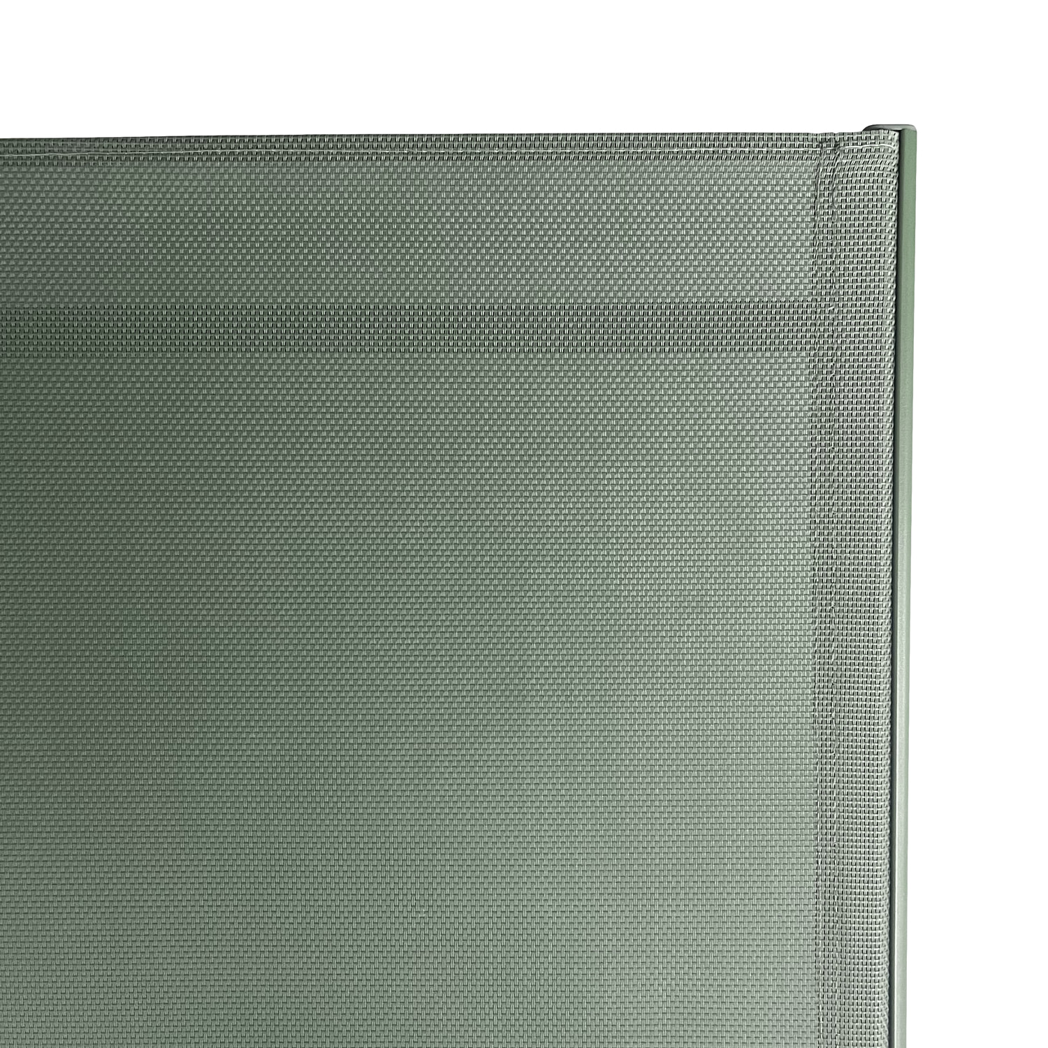 Lot de 2 bains de soleil pliants SICILIA en textilène vert sauge - structure vert sauge