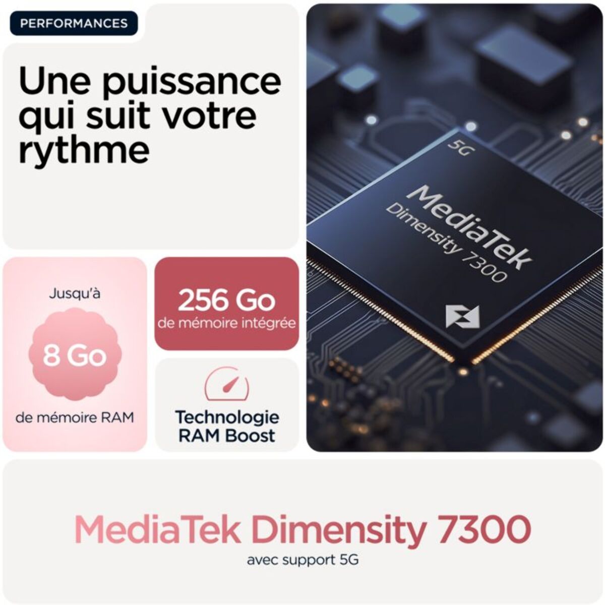 Smartphone MOTOROLA G86 Rouge 256Go