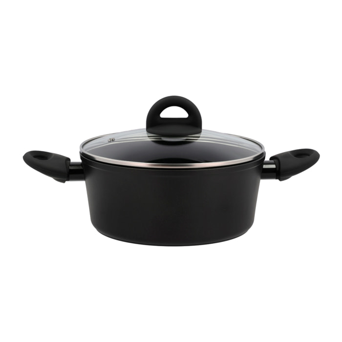 Casserole av. couvercle verre Ceramica