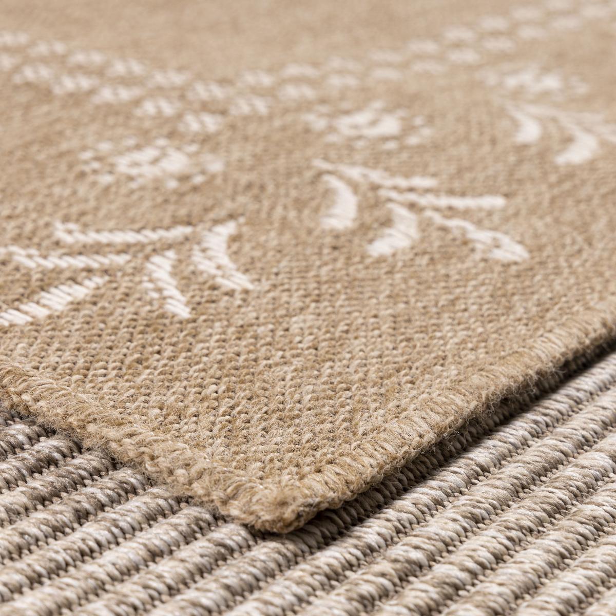 Tapis extérieur tissé kilim rond PAVE