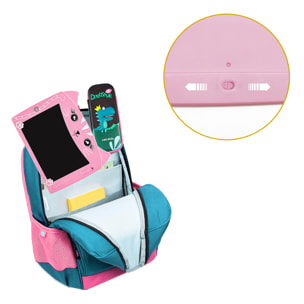 Tavoletta grafica e scrittura LCD da 8 pollici, design Kitten. Sfondo multicolore, portatile, con blocco di cancellazione.