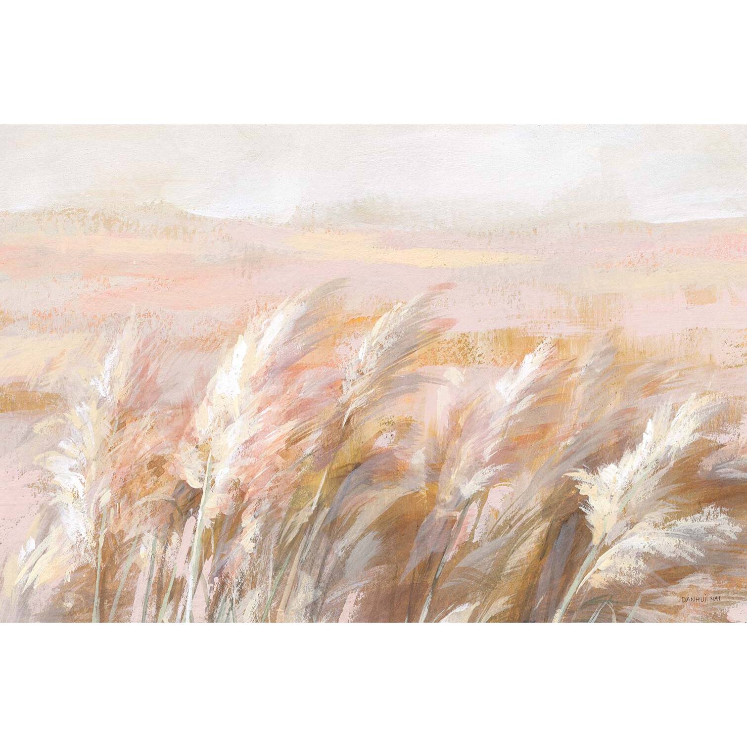 Tableau plante graminées des prairies  Toile imprimée