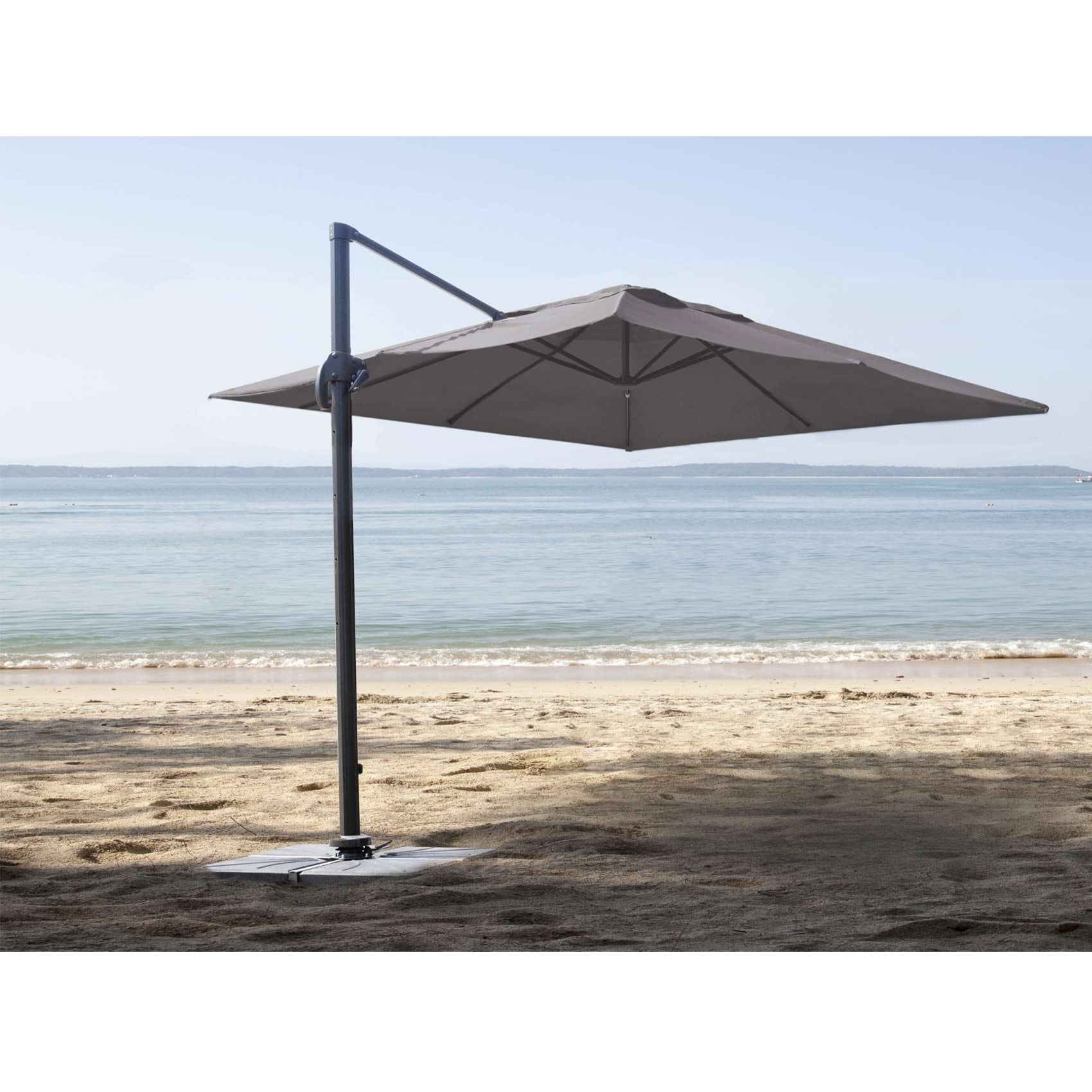 Parasol déporté carré - Taupe