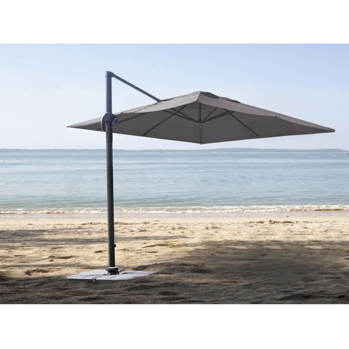 Parasol déporté carré - Taupe