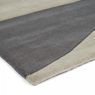 Tapis salon et chambre fait à la main en laine motif géométrique