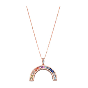 Collar Draca acabado oro rosa 18k