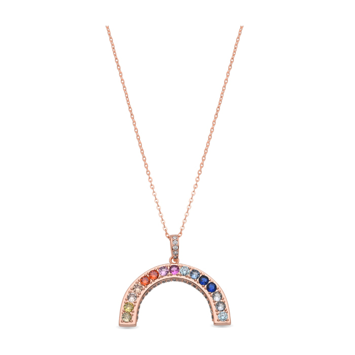 Collar Draca acabado oro rosa 18k