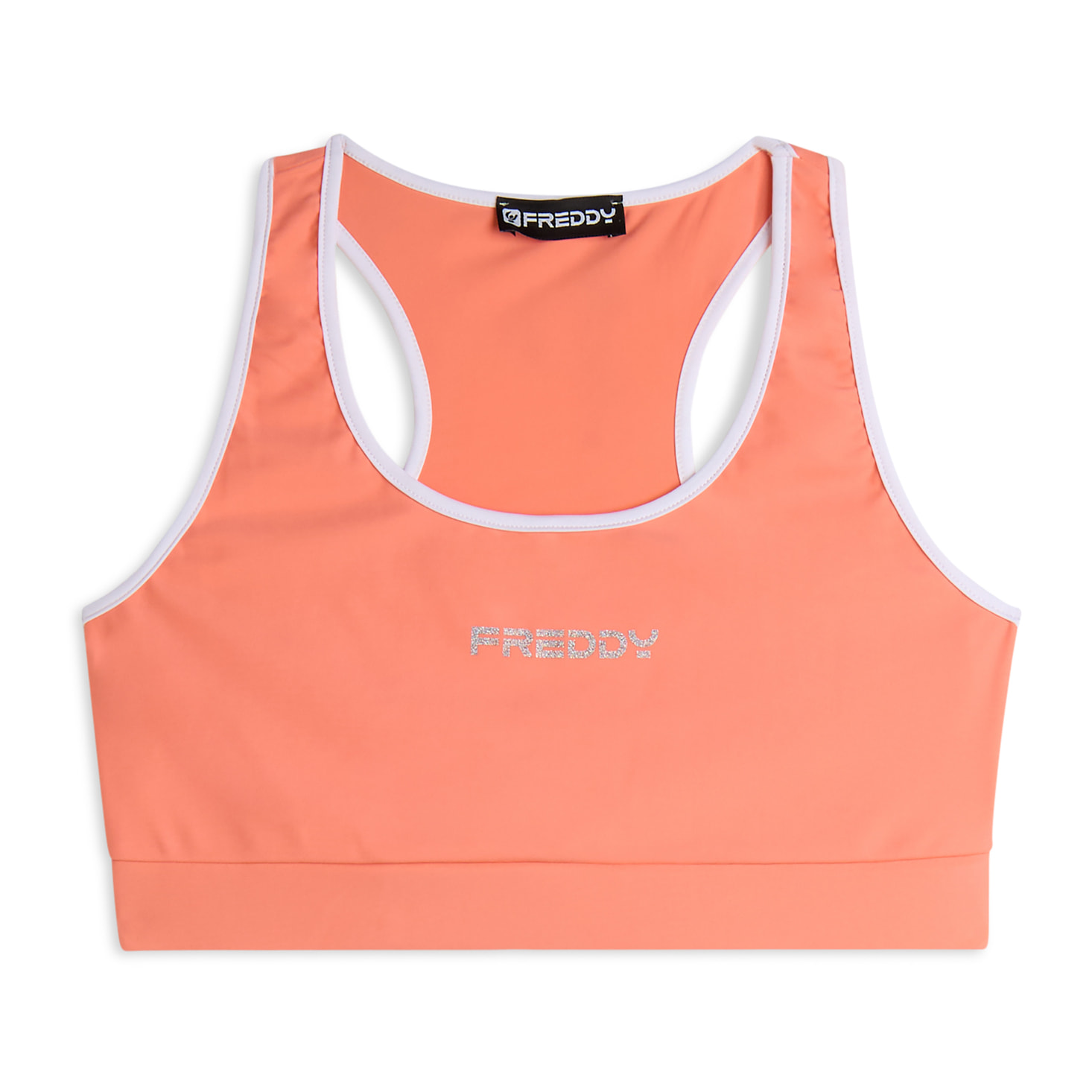Reggiseno Sportivo con Supporto Medio e bordature a contrasto