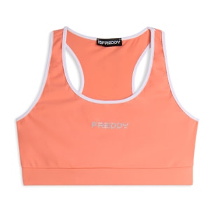Reggiseno Sportivo con Supporto Medio e bordature a contrasto