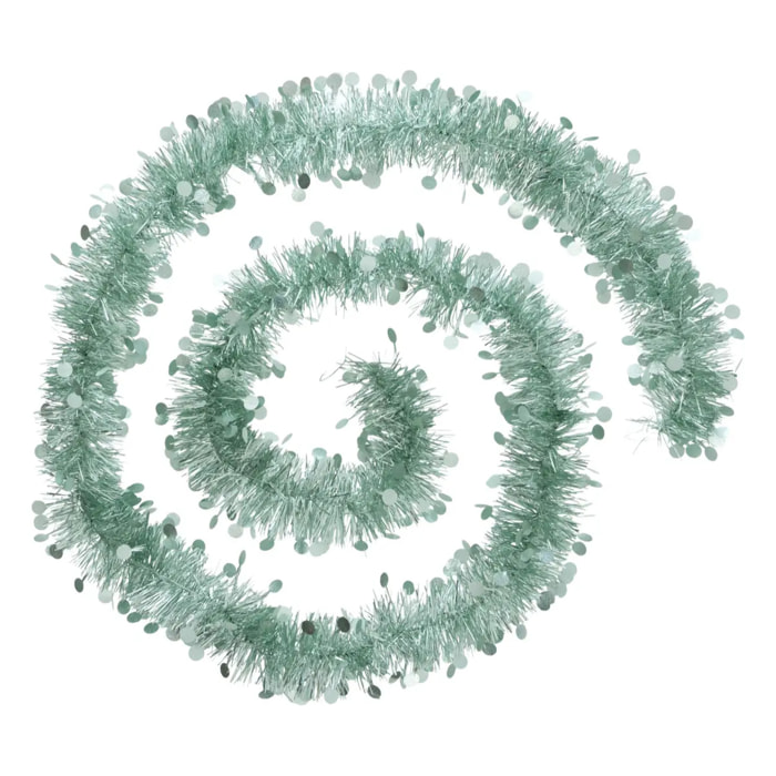 Guirlande de Noël pastille 100x4x2m vert amande