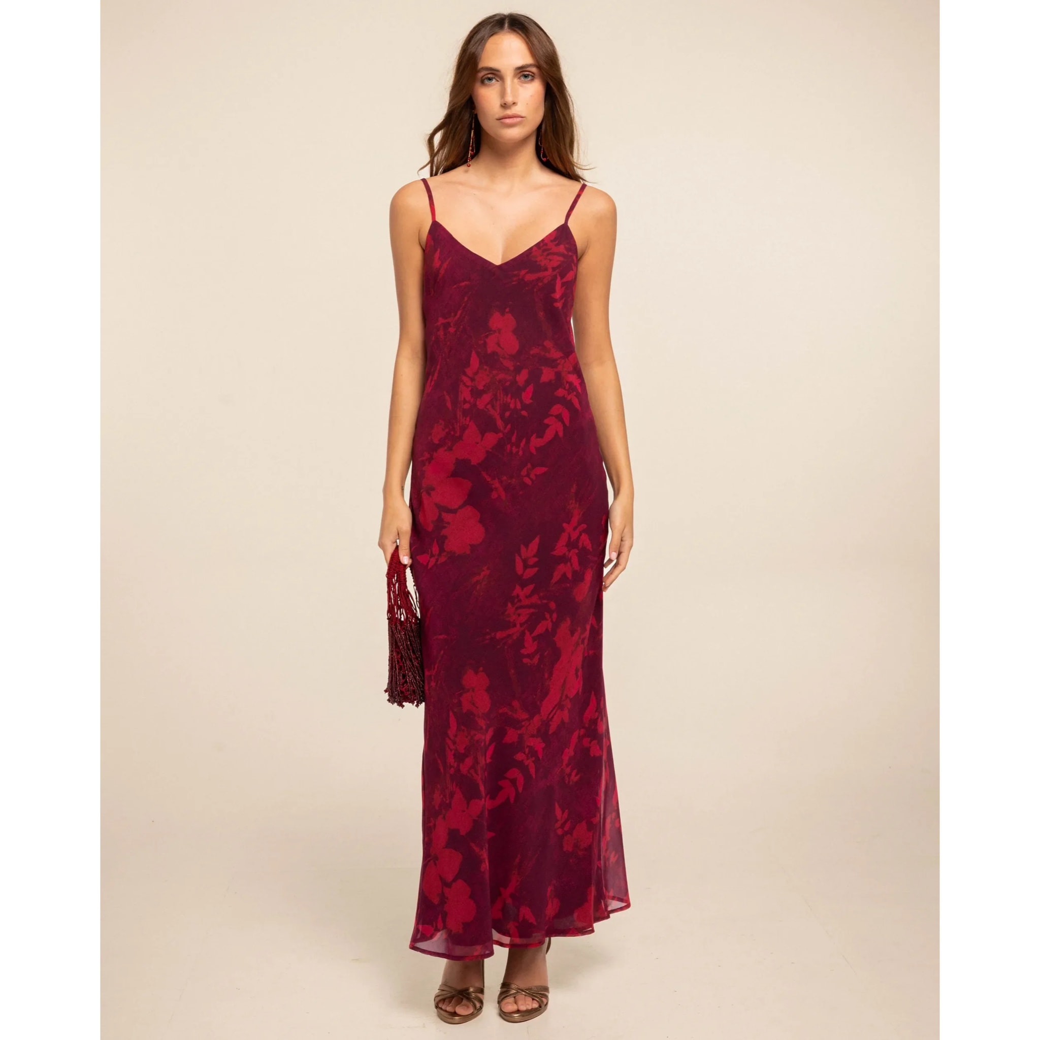 Vestido lencero con tirantes