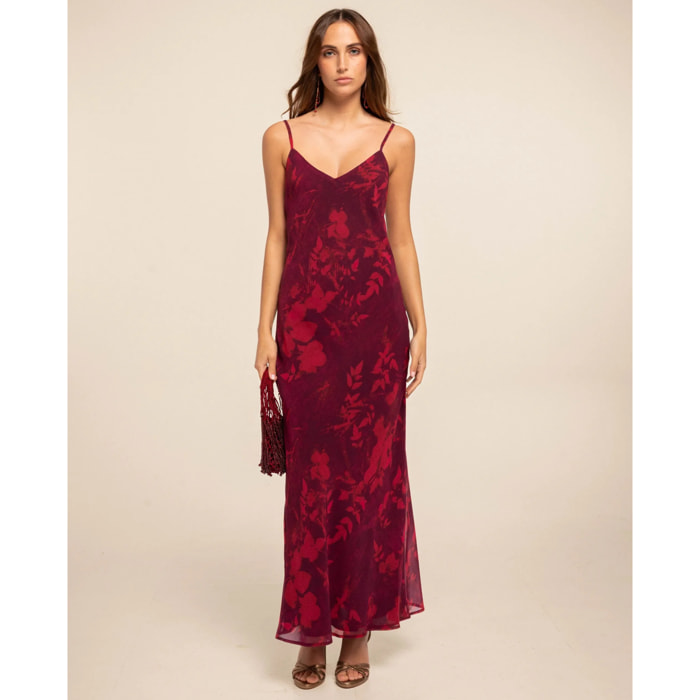 Vestido lencero con tirantes