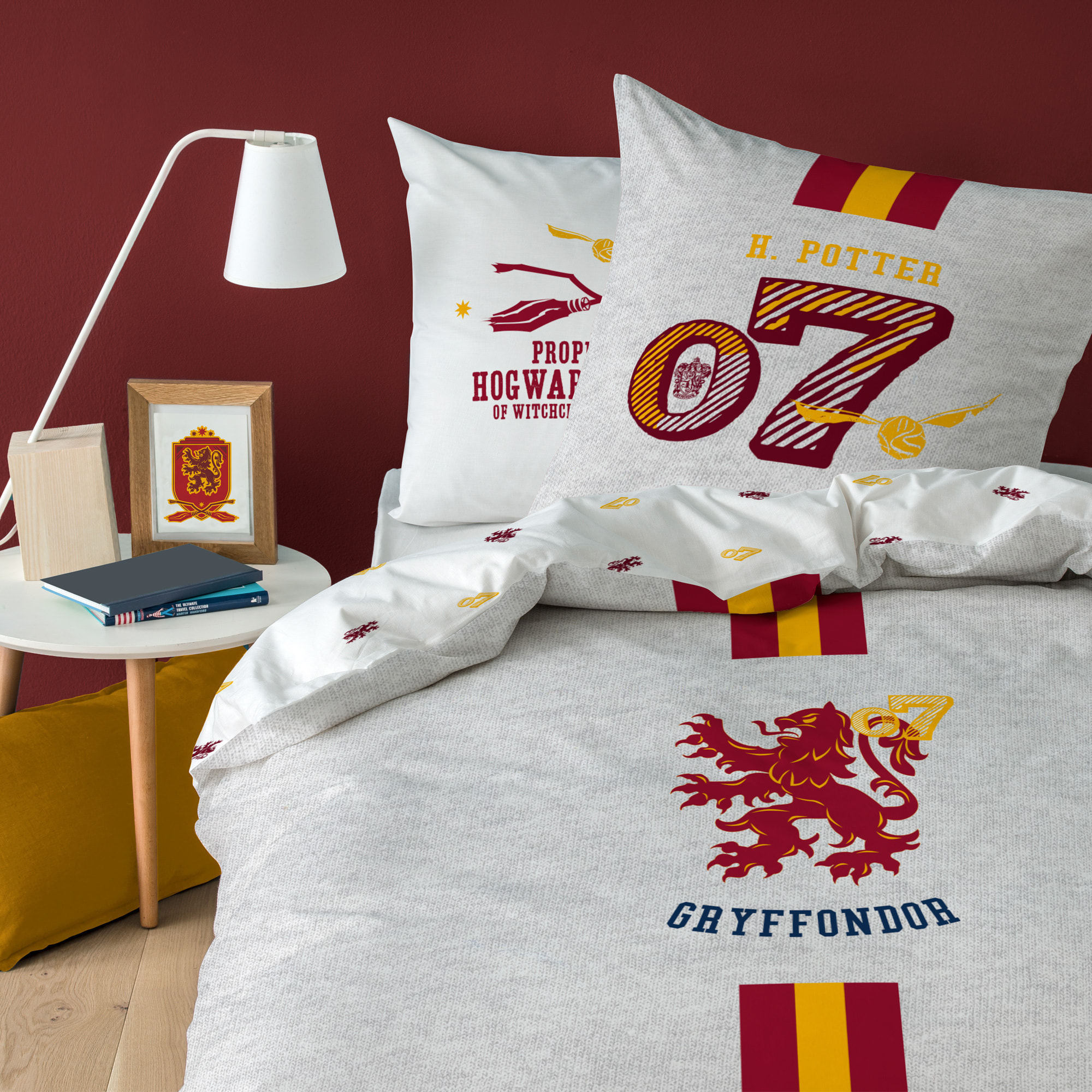 Parure de lit imprimée 100% coton, HARRY POTTER TEAM G