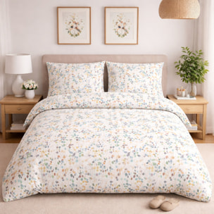 UNO CASA DESIGN Completo Letto Dec.Accesa_Matrimoniale_Arancio