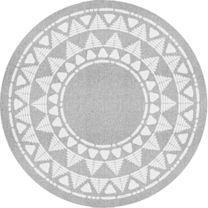 Set de 4 individuales de vinilo CERAMIKO, Khamba Grey 4u-[Diam] 40 cm