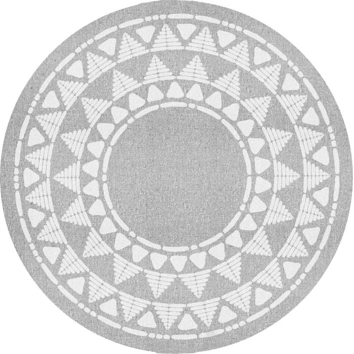 Set de 4 individuales de vinilo CERAMIKO, Khamba Grey 4u-[Diam] 40 cm