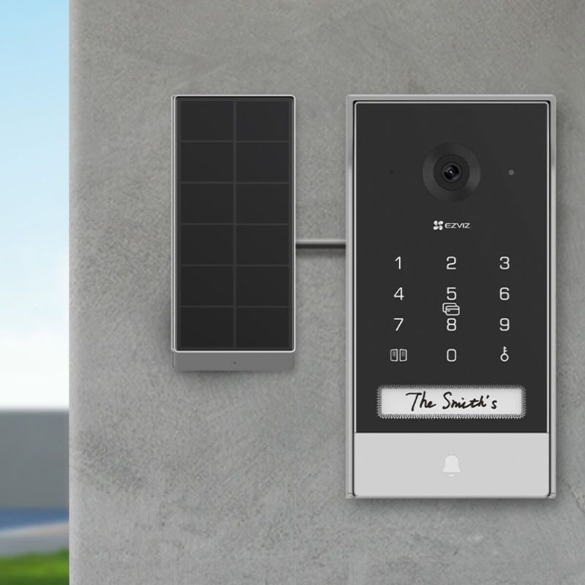 Visiophone EZVIZ EP7-2K/Connecté ss fil+ panneau solaire