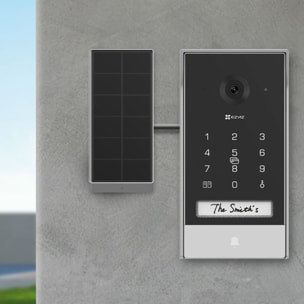 Visiophone EZVIZ EP7-2K/Connecté ss fil+ panneau solaire