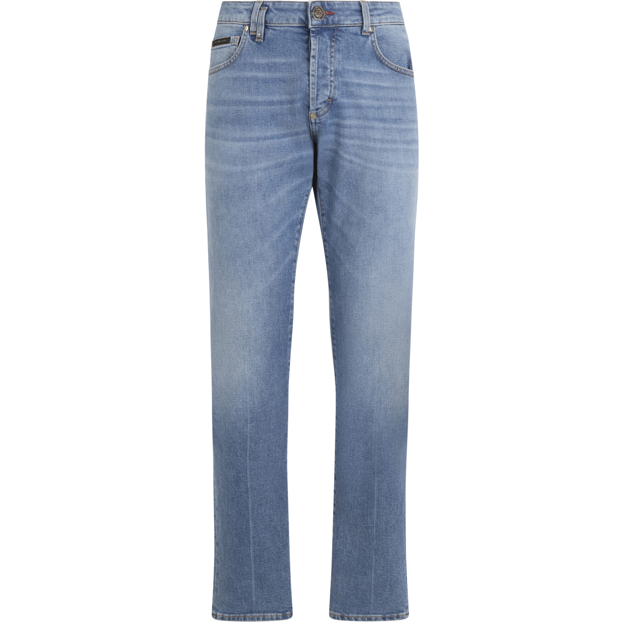 PHILIPP PLEIN Super Straight Cut Jeans Basic Cocco Label