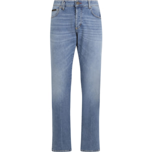 PHILIPP PLEIN Super Straight Cut Jeans Basic Cocco Label