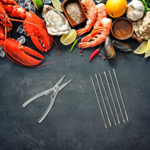 Ensemble de 2 ustensiles de cuisine pour crabes et homards Fackelmann Spécialités Culinaires