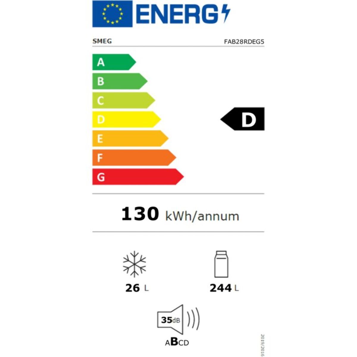 Réfrigérateur 1 porte SMEG FAB28RDEG5 Vert émeraude