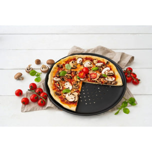 Lot de 2 plaques à pizza à fond perforé 32 cm Zenker Spécial Countries