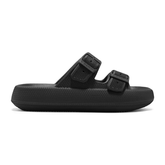 Sandalias Hebillas EVA Negro B&W