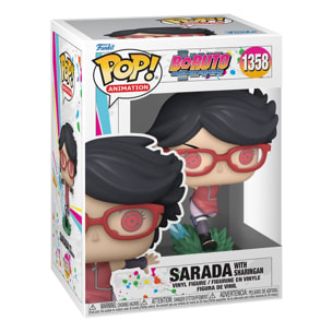 Boruto - Naruto Next Generations Funko Pop Vinile Figura Sarada con Sharingan 9 Cm