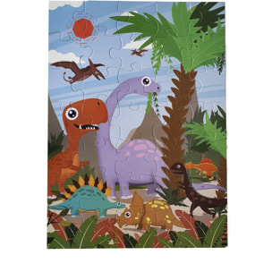 PUZLE DE 35 PIEZAS: MUNDO DINOSAURIO