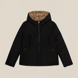Oltre - Piumino lightweight corto con cappuccio - Nero