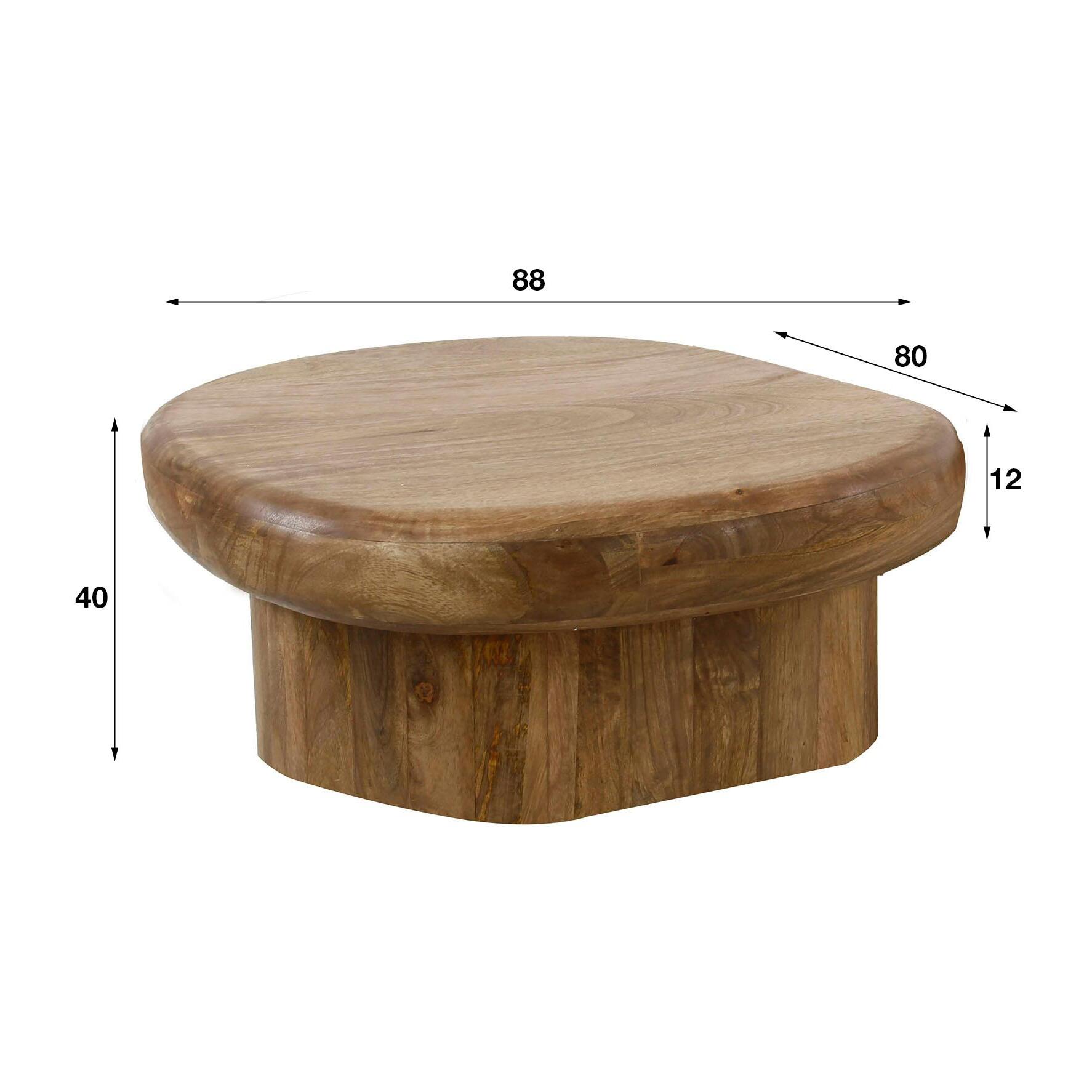 Table basse en bois de manguier DELHI