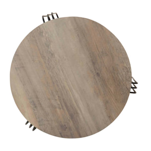 Mesita Aux. Mdf Metal Vinilo K/d 50x50x40 Cm