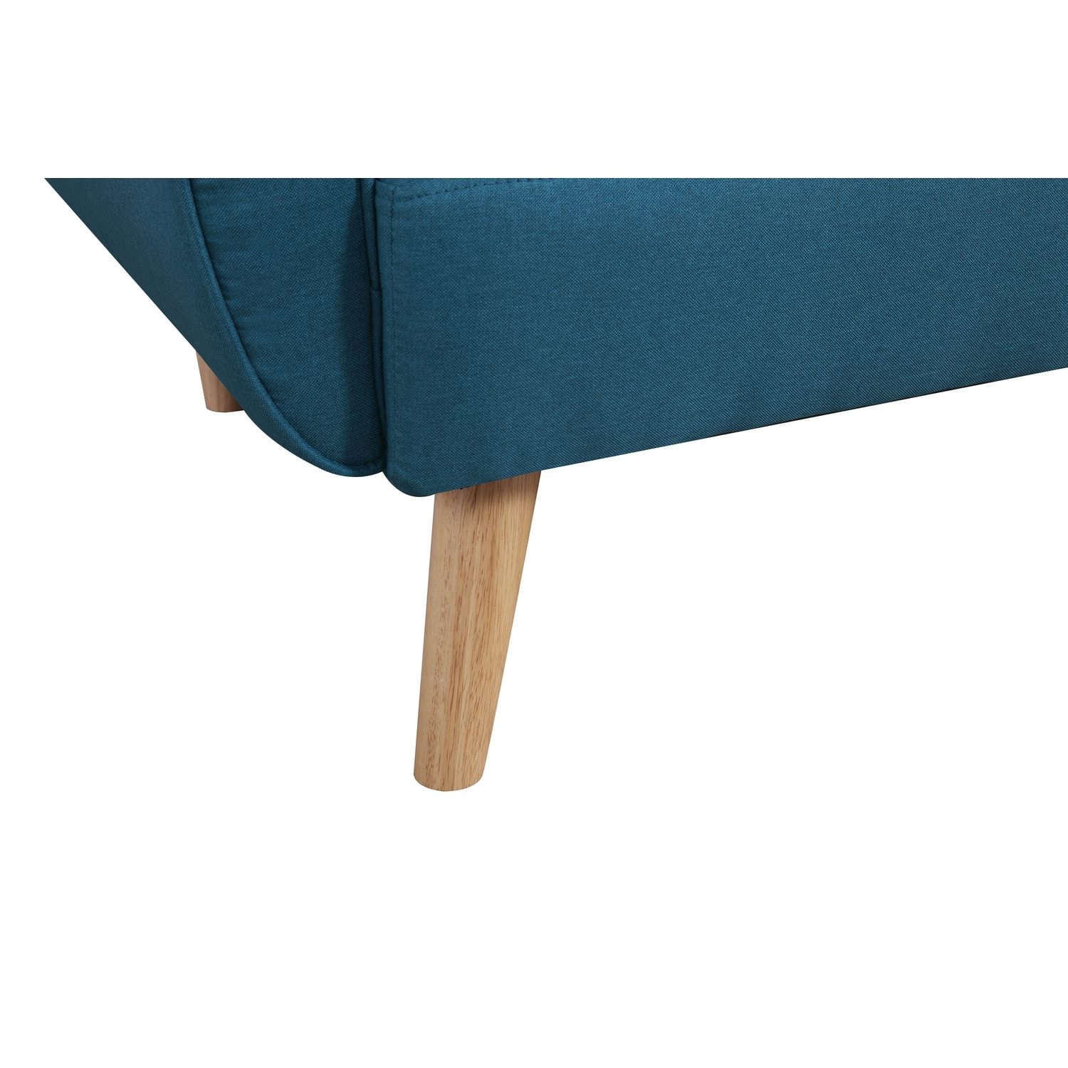 Canapé scandinave convertible 3 places en tissu bleu canard NAKSKOV