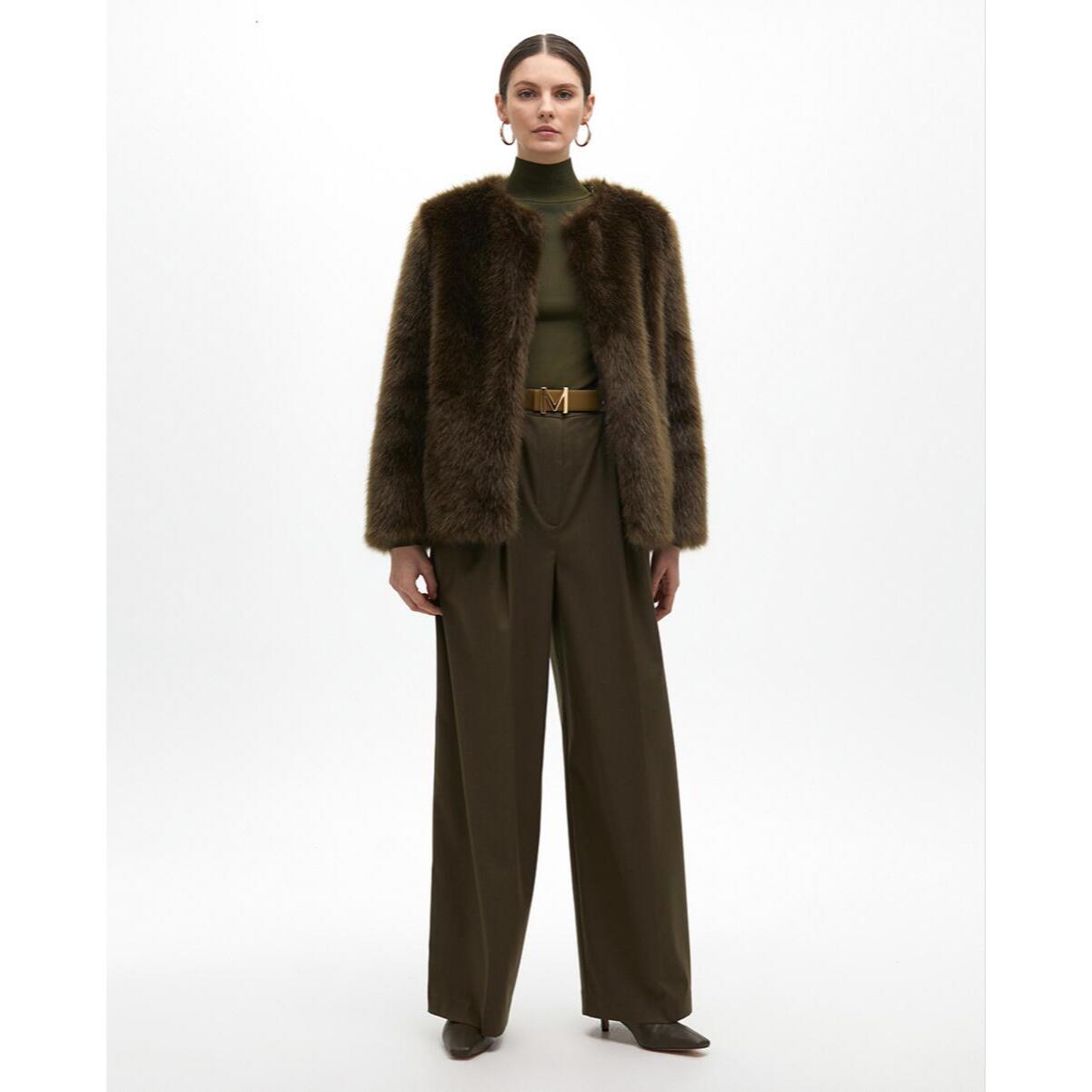 Cappotto in pelliccia corta