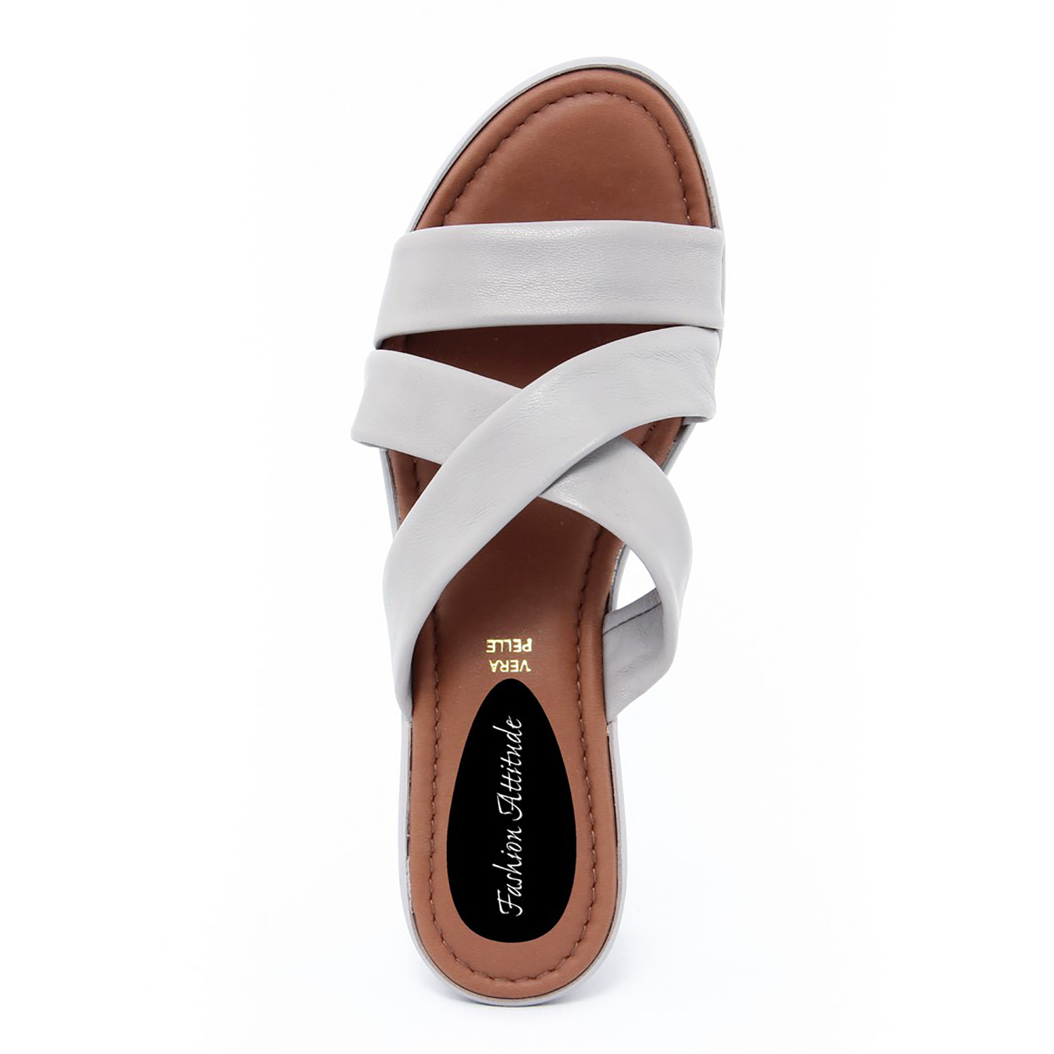 Sandalo con zeppa Donna colore Grigio