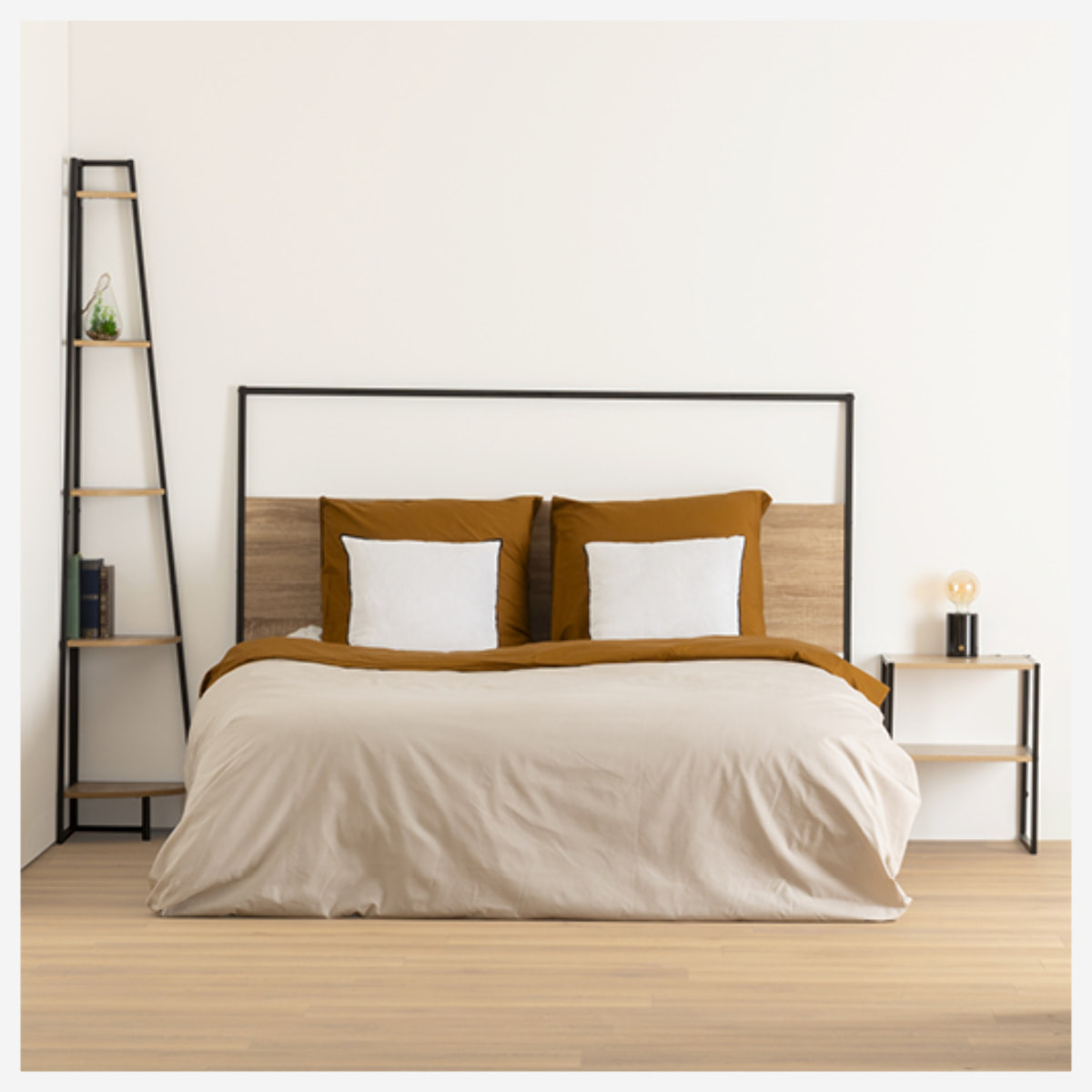 Tête de lit "Aliaj" 165cm effet bois