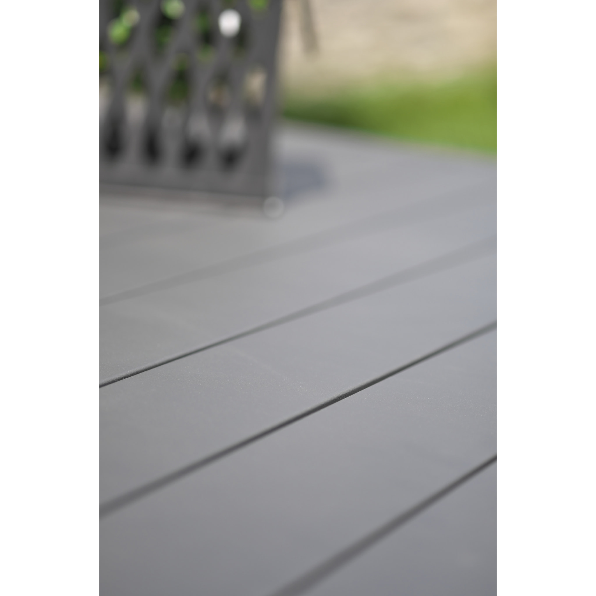 ALU-MIAMI - Table de jardin 10 places en aluminium anthracite