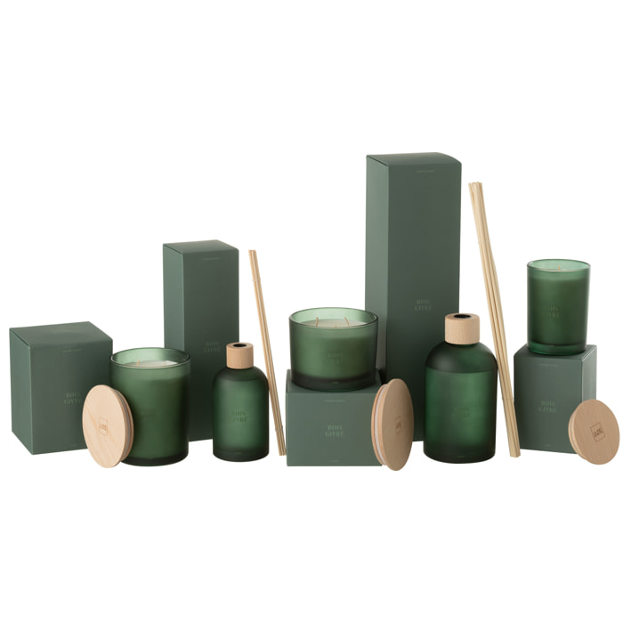 J-Line Bâtonnets parfumés Accords Essentiels - Bois Givré - vert - 550 ml
