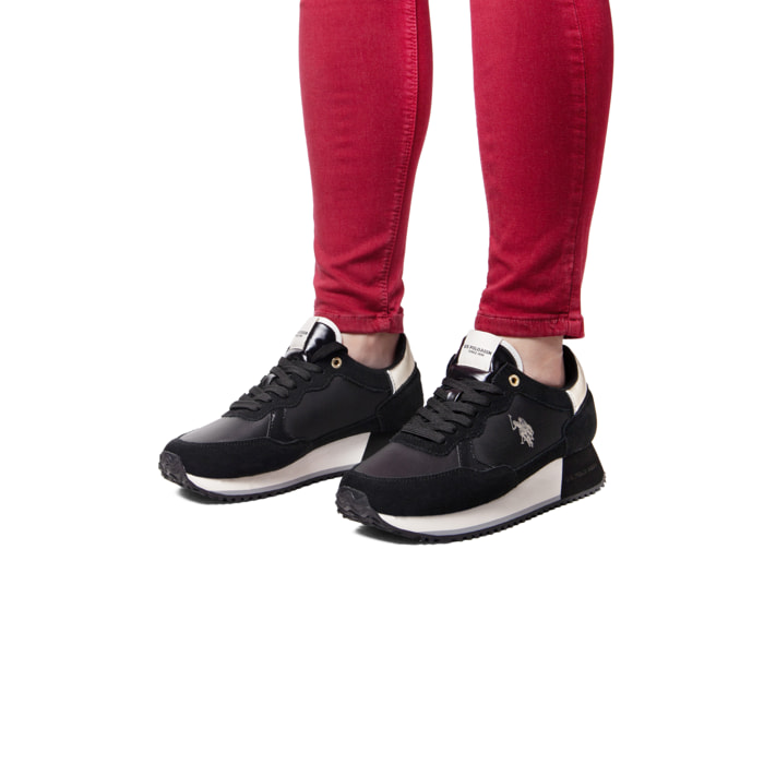 U.S. Polo Assn. - Sneakers SACHA005WDSN2 in camoscio per donna