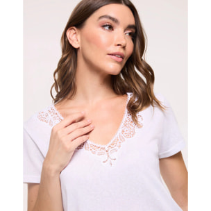 Camiseta Encaje Blanco - Olimper