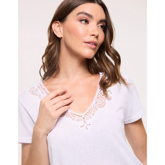 Camiseta Encaje Blanco - Olimper